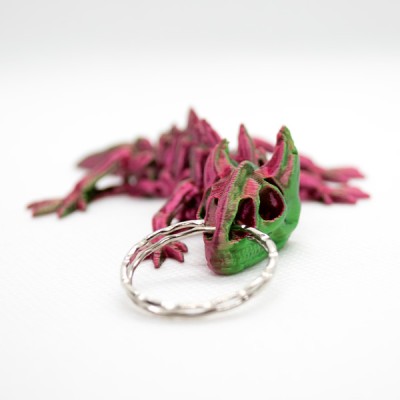 Брелок - міні дракон скелетон