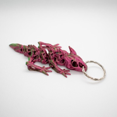 Брелок - міні дракон скелетон